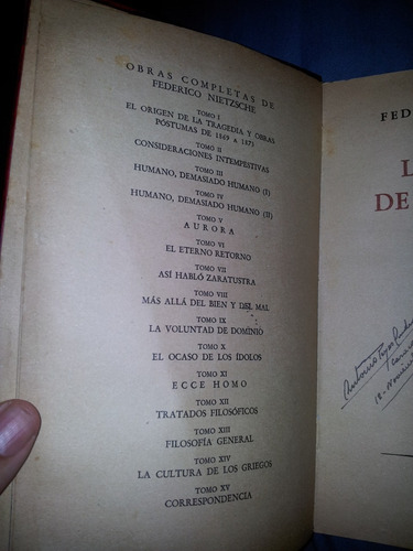 Nietzsche.la Cultura De Grecia.obras Completas