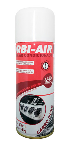 Limpa Ar Condicionado Automotivo Spray Orbi-air Carro Novo