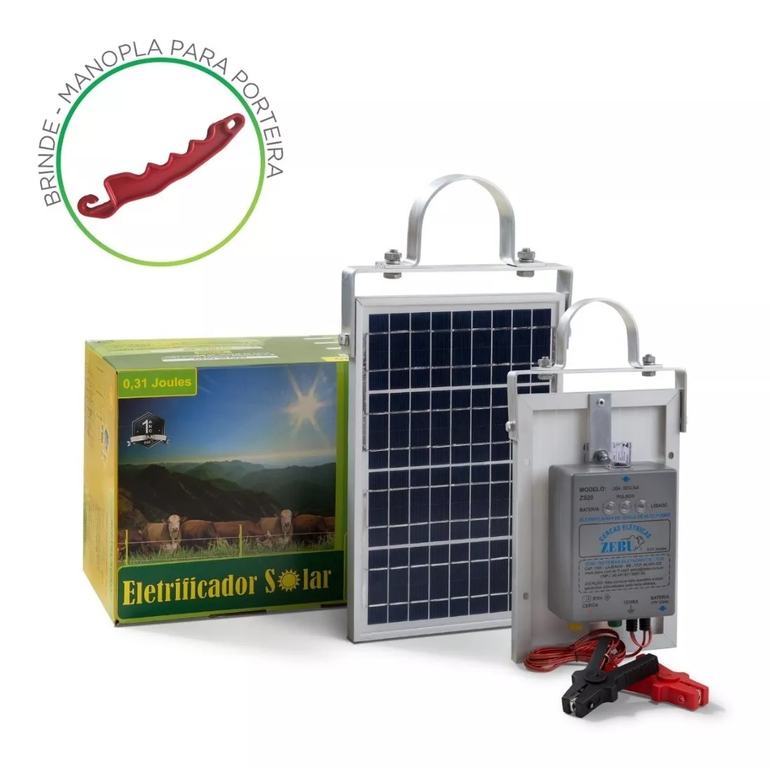 Terceira imagem para pesquisa de kit cerca eletrica rural solar