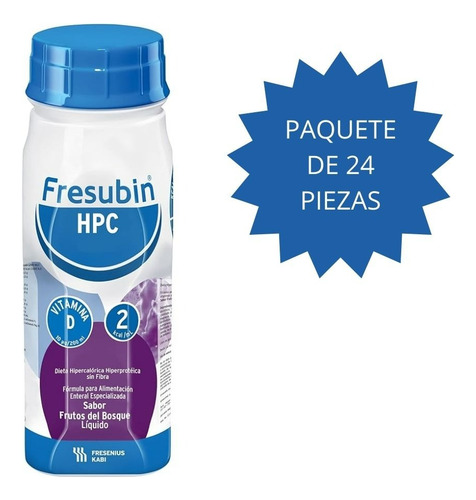 Fresubin Hpc Frutos Del Bosque 24 Piezas De 200ml Cada Uno