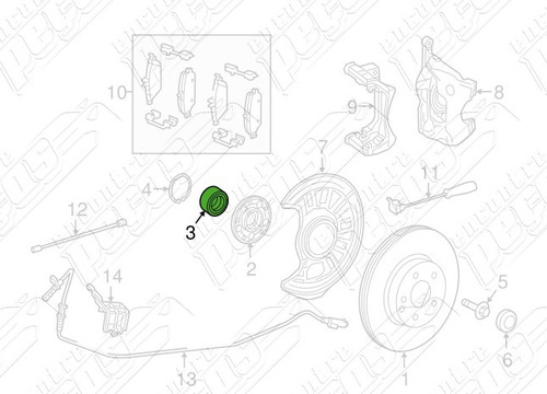 Rolamento Roda Dianteira Mercedes X156 Gla250 2016 Original