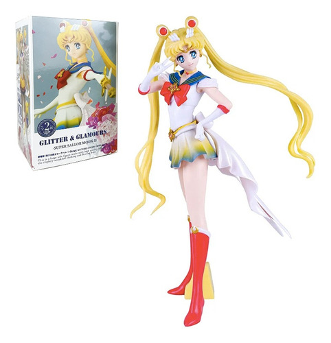 Figura Sailor Moon 23cm Usagi Tsukino Eternal Anime Con Caja