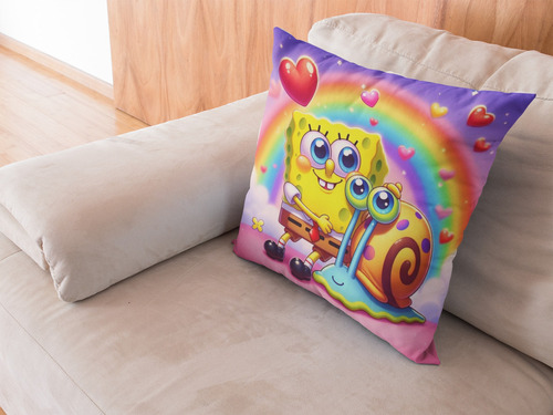 Almofadaabraços Que Duram Almofada Presente Especial Para Fã Cor Preto Desenho Do Tecido Bob Esponja