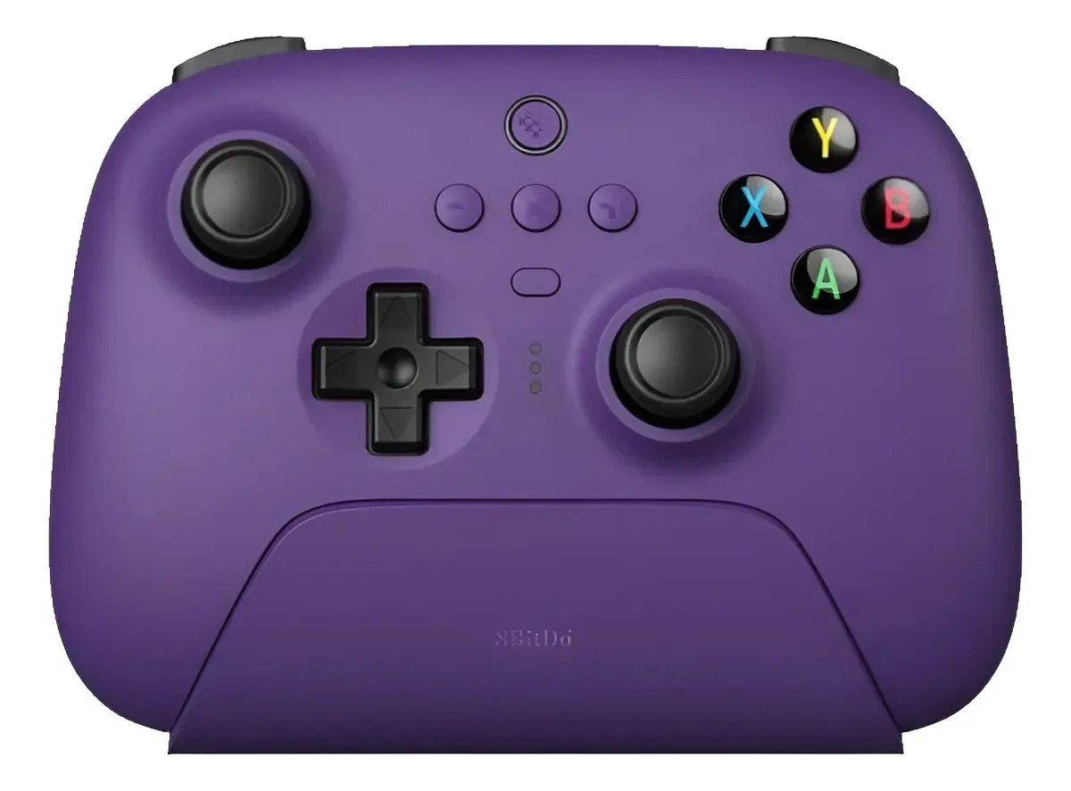 Controle 8bitdo Ultimate Com Base De Carregamento Sem Fio Cor Violeta-escuro