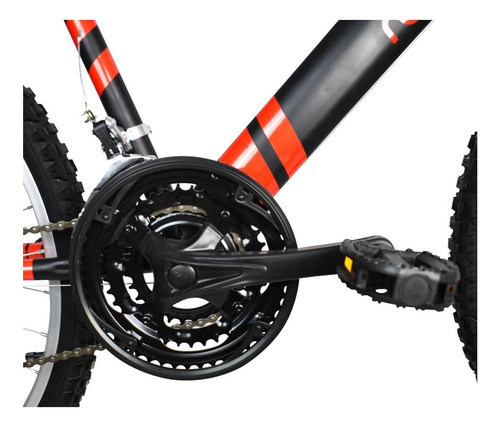 Imagen 4 de 6 de Mountain bike Monk Starbike Reflex 2020 R26 18v frenos v-brakes color negro/rojo