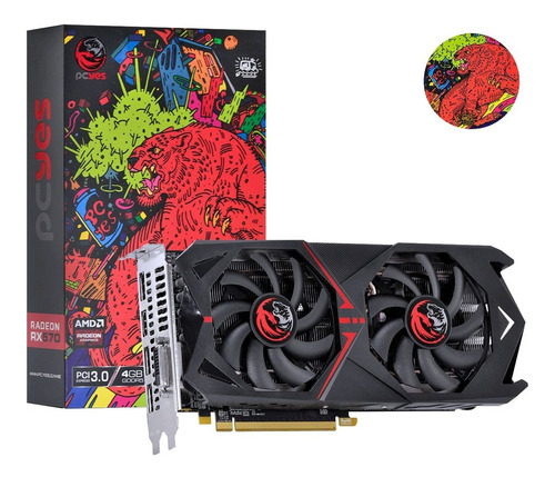 Placa De Vídeo Radeon Pcyes Rx 570 4gb Pj570rx256gd5 Dual