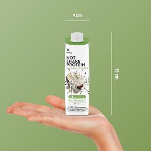 Bebida Not Shake Protein Baunilha Com Coco 250ml - Kit Com 3