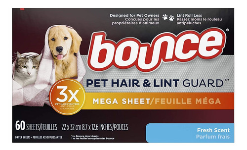  Pet    Lint Guard Mega Dryer Sheets Con 3x Pet   Fight...