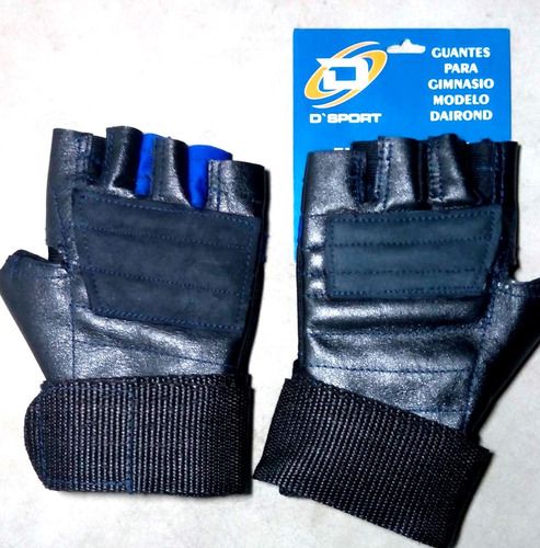 Guantes Con Muñequera Cuero Para Gym Crossfit Pesas D´sport