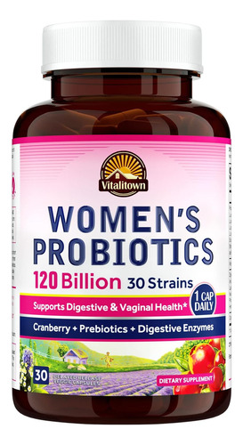 Probioticos Vaginales En Pastillas Con Enzimas & Cranberry