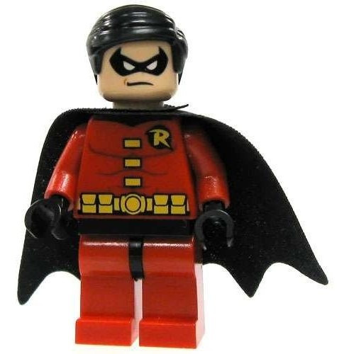 Lego Dc Comics Super Heroes Batman Minifigure - Robin (rojo)