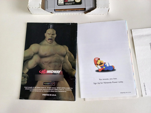 Mortal Kombat 4 Original Cib Completo Nintendo 64 (Usado)