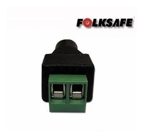 Imagen 2 de 3 de Balun Conector De Corriente Macho Folksafe Para Cctv Camaras
