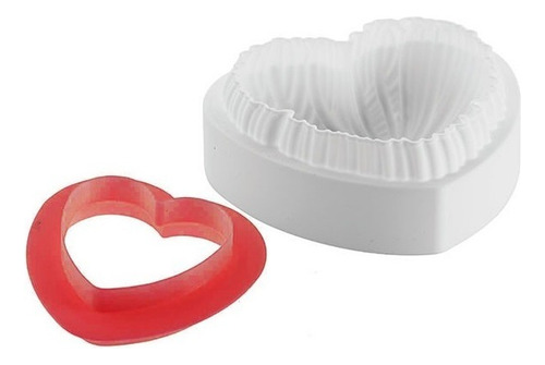 Molde De Silicona Para Torta Lovely 1200 Silikomart Color Blanco