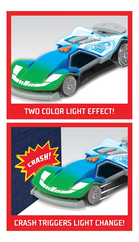 Coche De Juguete Motorizado Hot Wheels Just Play Azul Color