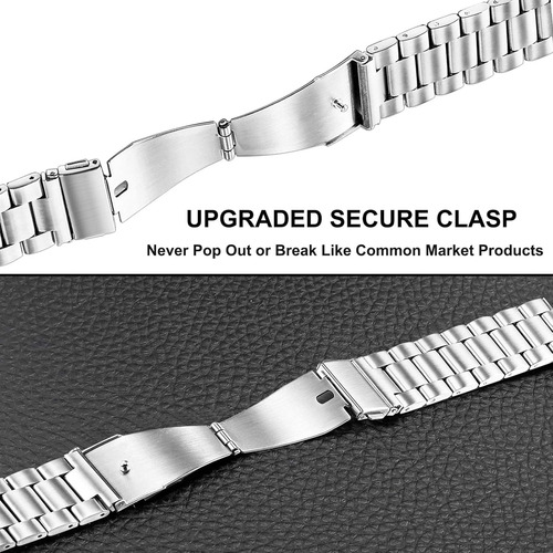 Correa De Reloj Trumirr Compatible Con Fossil Gen 5 Plata