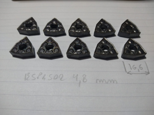 Insertos Pastillas De Metal Duro Widias Triangular X 10 Unid