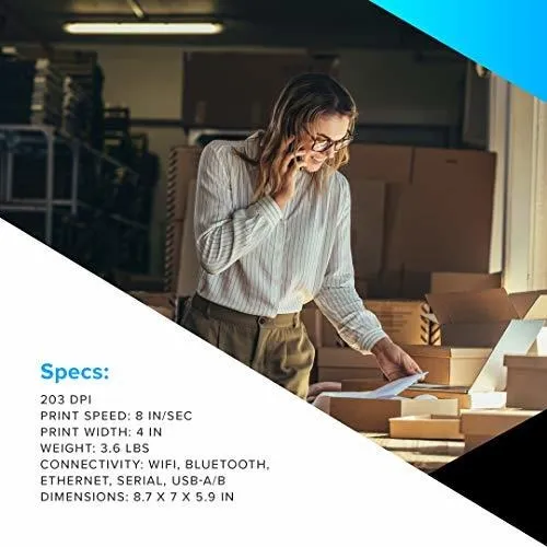 Impresora De Escritorio Termica Directa Zebra Zd620d 203