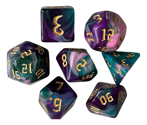4 Juego De Dados Poliédricos Juegos De Mesa Juegos De H