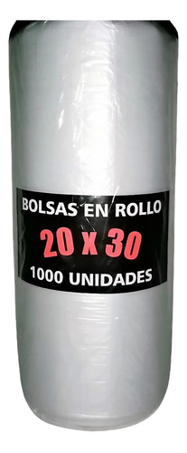 Bolsas Rollo Para Comercio 20x30 - 1000 Unidades