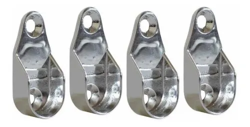 comprar 4 Suportes Laterais para Tubo Cabideiro Oval - Guarda Roupas