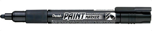 Marcador Permanente Pentel Paint Marker Sm/mmp20 Cor Preta