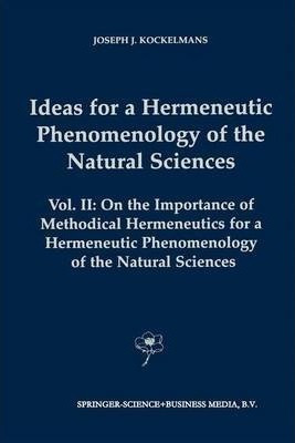 Libro Ideas For A Hermeneutic Phenomenology Of The Natura...