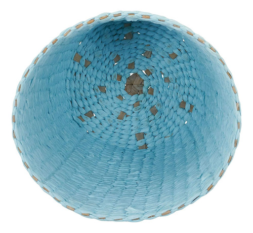 Papelera De Ratán Azul