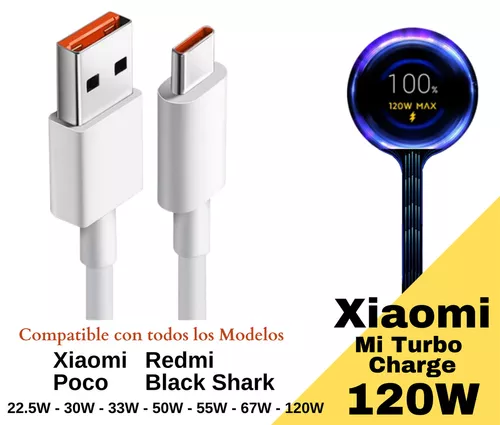 Xiaomi-cargador de Cable Usb Tipo C 6A Original, dispositivo de carga rápida  Turbo Tipo C de 120w, para Mi 12, 11, 10 Pro, 9, Poco Redmi Note K30S