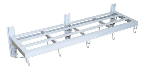Paneleiro Suporte Para Panelas Aço Carbono N02 Grande Branco