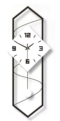 Fetcoi Moderno Reloj Pared Pendulo Movimiento Silencioso