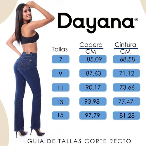 Imagen 4 de 5 de Pantalón De Mezclilla Mujer Dayana 002 Corte Recto Levanta