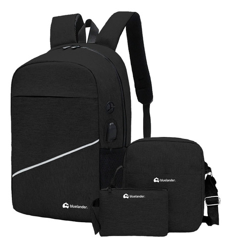 5 Sets Mochila Para Laptop Con Mochila Cruzada Y Lapicera