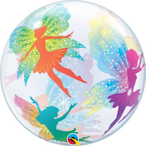 Balão Bubble Fadas Magicas - 22 Polegadas - Qualatex #12236