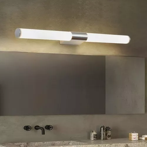 Lámpara LED de espejo de tocador para baño, aplique de pared interior,  lámpara moderna de espejo de baño, luces delanteras de espejo moderno con  base