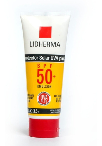 Imagen 2 de 2 de Lidherma Protector Solar 100gr Spf 50 A Prueba De Agua