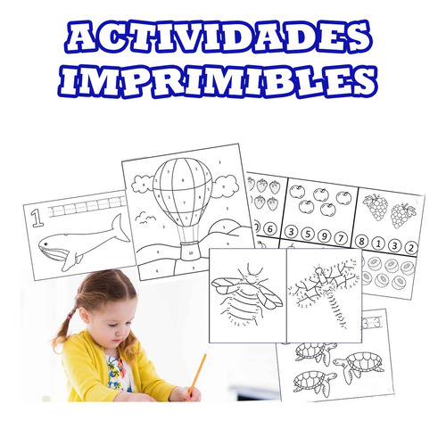 Libros Actividades P Chicos Imprimibles Kit Escritura Pintar