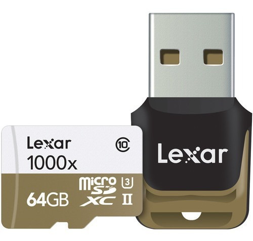 Tarjeta De Memoria Lexar 64gb Microsdxc Clase 10 Uhs-ii 1000