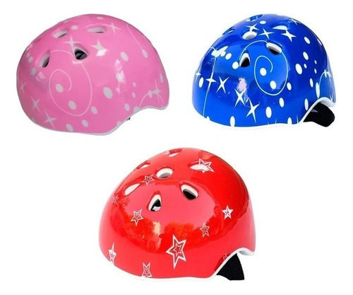 Casco Para Niños - , Mvd Kids Color Rojo Talle 3-7 Años