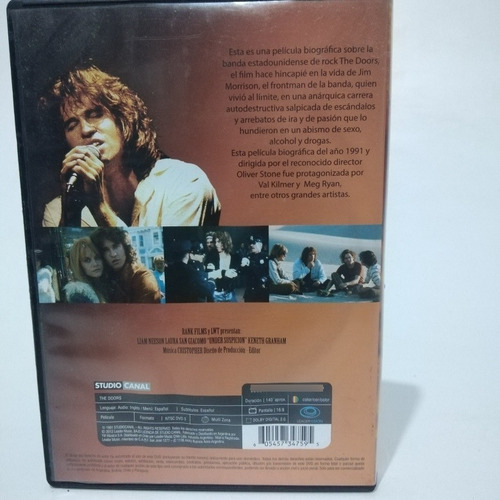 The Doors - Película Dvd, Jim Morrison (Usado)