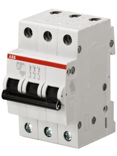 Interruptor Termomagnético Abb 3p 25a Curvac 4,5ka-sh203lc25