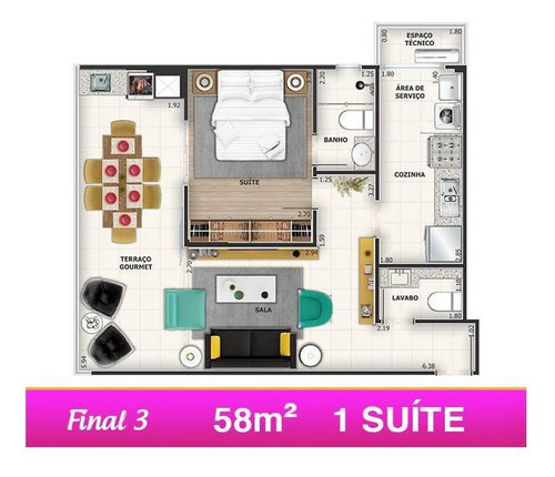 Imagem 12 de 13 de Apartamento - Venda - Forte - Praia Grande - Mlb9