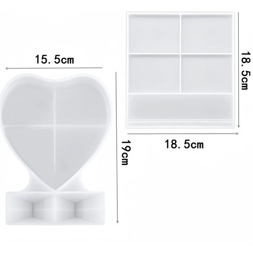 Molde Rectangular De Silicona Para Marco De Fotos En Forma D