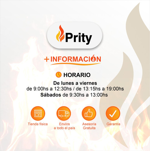 Estufa A Pellet Canalizable 120 M2 Prity