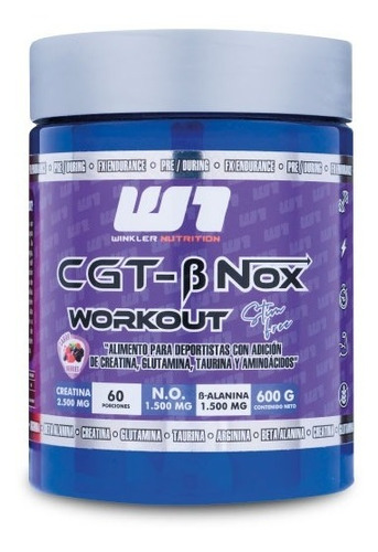 Cgt Workout 600 Gr Pre-entreno De Winkler Nutrition