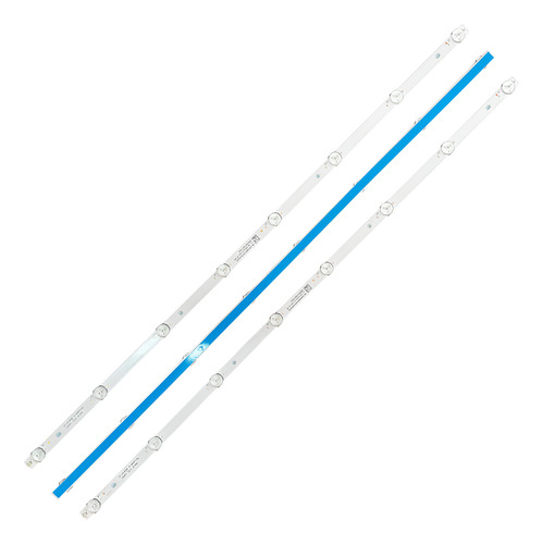 Kit 3 Tiras Leds Para Sansui Smx4019sm Aluminio Reforzado!!!