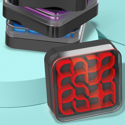 Curve Puzzle Box Fun Simple Rule Juego De Estrategia Rojo