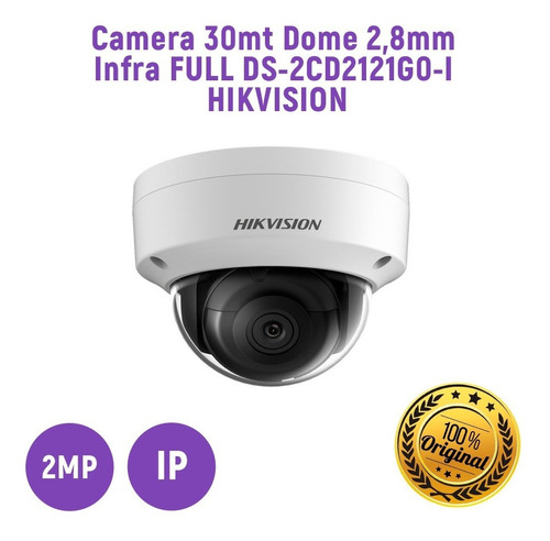 Camera Segurança Ip 30mt 2mp  Hikvision 2,8mm Infra Full