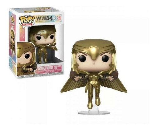 Funko Pop Wonder Woman 1984 Gold Flying Metallic