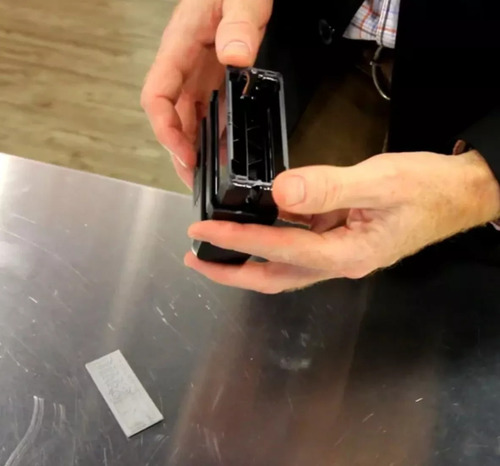 Repuesto Goma Timbre 911 , 910, 912, 913. Goma Personalizada Tinta SIN TINTA Exterior Gris